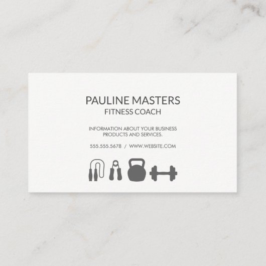 Dumbell Weights Terminkarte (Rückseite)