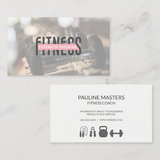 Dumbell Weights Terminkarte (Vorne/Hinten)