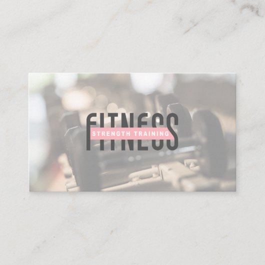 Dumbell Weights Terminkarte (Vorderseite)