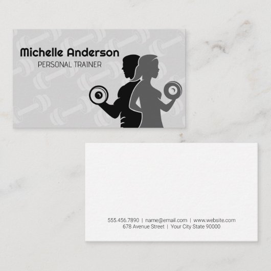 Dumbells | Arbeitskräfte Visitenkarte (Vorne/Hinten)