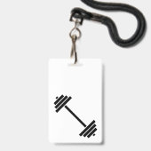 Dumbells Ausweis (Vorderseite mit Lanyard)