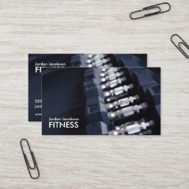 Dumbells Fitness Business Cards Visitenkarte