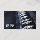 Dumbells Fitness Business Cards Visitenkarte (Vorderseite)