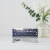 Dumbells Fitness Business Cards Visitenkarte (Stehend Vorderseite)