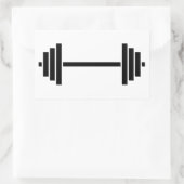 Dumbells Rechteckiger Aufkleber (Tasche)