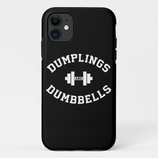 Dumbells und Dumplings - Funny Bulking Novelty Case-Mate iPhone Hülle (Rückseite)