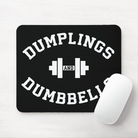 Dumbells und Dumplings - Funny Bulking Novelty Mousepad (Mit Mouse)