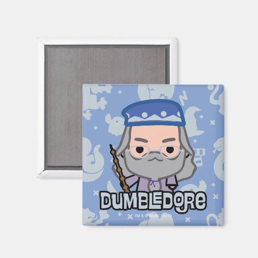 Dumbledore Cartoon Art Magnet (Vorderseite/Rückseite)