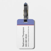 Dumbledore & Fawkes auf dem Balkon Gepäckanhänger (Rückseite vertikal)