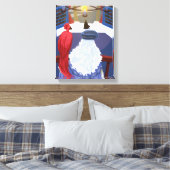 Dumbledore & Fawkes auf dem Balkon Leinwanddruck (Insitu (Schlafzimmer))