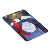 Dumbledore & Fawkes auf dem Balkon Magnet (Rechte Seite)