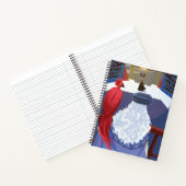 Dumbledore & Fawkes auf dem Balkon Notizblock (Innenseite)