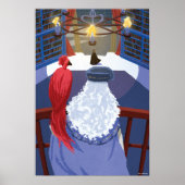 Dumbledore & Fawkes auf dem Balkon Poster (Vorne)