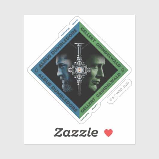 Dumbledore & Grindlewald Bluttroth Grafik Aufkleber (Blatt)