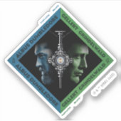 Dumbledore & Grindlewald Bluttroth Grafik Aufkleber (Vorderseite)