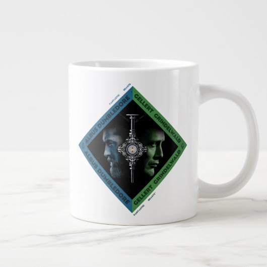 Dumbledore & Grindlewald Bluttroth Grafik Jumbo-Tasse (Rechts)