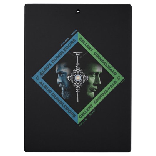 Dumbledore & Grindlewald Bluttroth Grafik Klemmbrett (Rückseite)