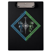 Dumbledore & Grindlewald Bluttroth Grafik Klemmbrett (Vorderseite)