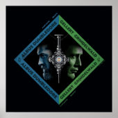 Dumbledore & Grindlewald Bluttroth Grafik Poster (Vorne)