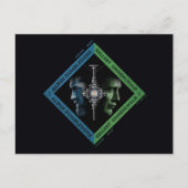 Dumbledore & Grindlewald Bluttroth Grafik Postkarte (Vorderseite)