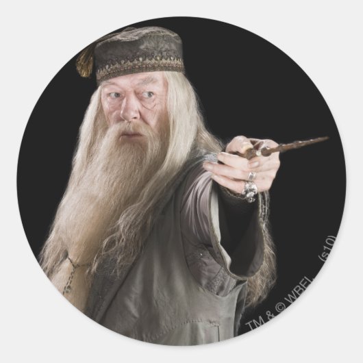 Dumbledore Runder Aufkleber (Vorderseite)