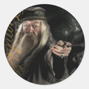 Dumbledore-Script-Logo Runder Aufkleber