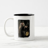 Dumbledore-Script-Logo Zweifarbige Tasse (Links)