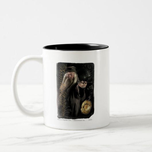 Dumbledore-Script-Logo Zweifarbige Tasse (Links)