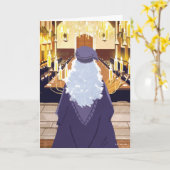Dumbledore spricht in der Großen Halle der Hogwart Karte (Gelbe Blume)