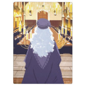 Dumbledore spricht in der Großen Halle der Hogwart Klemmbrett (Rückseite)