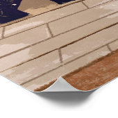 Dumbledore spricht in der Großen Halle der Hogwart Poster (Ecke)