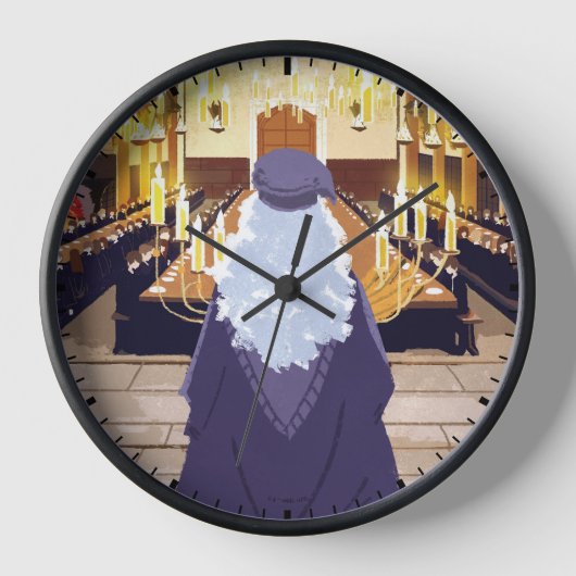 Dumbledore spricht in der Großen Halle der Hogwart Uhr (Vorderseite)