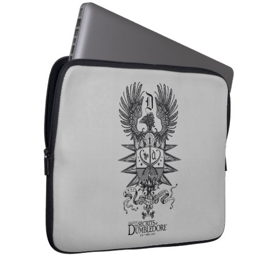 Dumbledore-Wappen Laptopschutzhülle (Vorne Rechts)