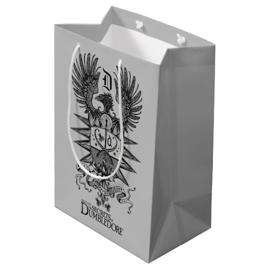 Dumbledore-Wappen Mittlere Geschenktüte (Rückseite Schrägansicht)