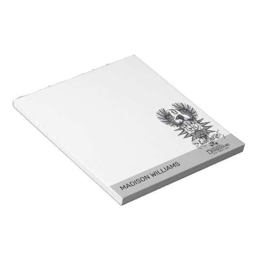 Dumbledore-Wappen Notizblock (angewinkelt)