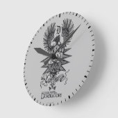 Dumbledore-Wappen Runde Wanduhr (Winkel)