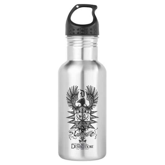 Dumbledore's Crest Edelstahlflasche (Vorderseite)