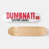 DUMBNATI Skateboard, 7¾ Zoll Deck Skateboard (Horizontal)