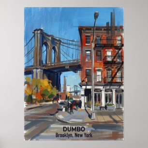 DUMBO Brooklyn New York — Ikonische Brücke Poster