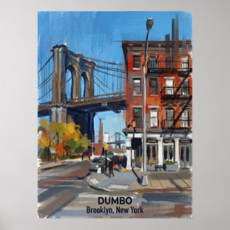 DUMBO Brooklyn New York — Ikonische Brücke Poster