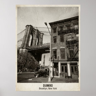 DUMBO Brooklyn New York — Ikonische Brücke Poster