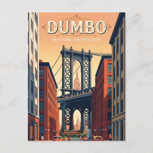 Dumbo New York State Postkarte (Vorderseite)