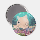 Dumbo Octopus Magnet (Vorderseite/Rückseite)