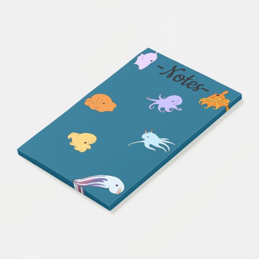 Dumbo Octopuses Post-it Klebezettel (angewinkelt)