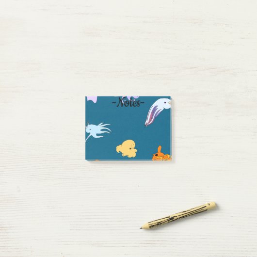 Dumbo Octopuses Post-it Klebezettel (Auf Schreibtisch)