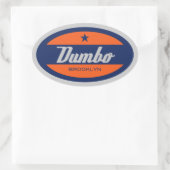 Dumbo Ovaler Aufkleber (Tasche)