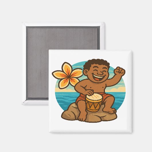 Dumi Ocean Drummer Magnet (Vorderseite/Rückseite)