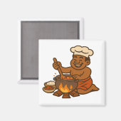 Dumi Village Chef Magnet (Vorderseite/Rückseite)
