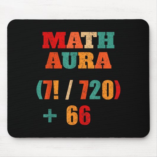 Dumm 67 Alpha Gen Lehrer Humor Mathe Sechs Slang S Mousepad (Vorne)