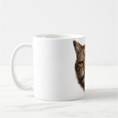 Dumm Cool Lustige Katze Meme Rauchende Katze Zigar Kaffeetasse (Links)